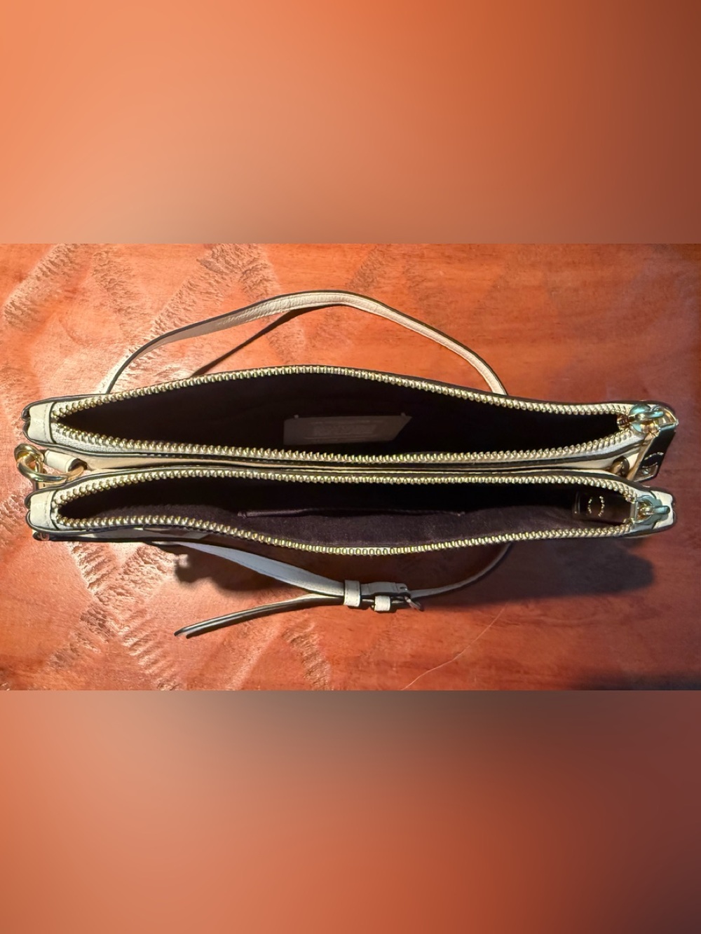 Coach Ivory Lyla Pebbled Leather Crossbody Bag with Gold Hardware - Picture 3 of 9